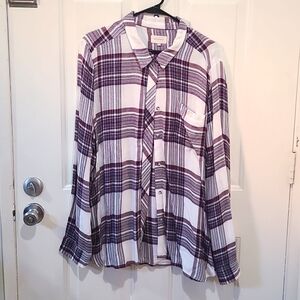 Women's Flannel Blouse Meloday